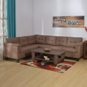 brown corner sofa set (2)