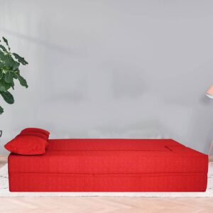 red sofa cum bed (3)